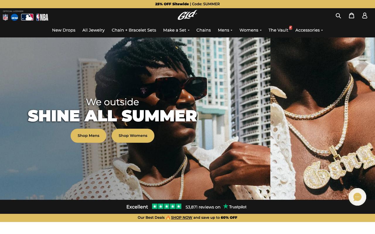 gld.com homepage screenshot