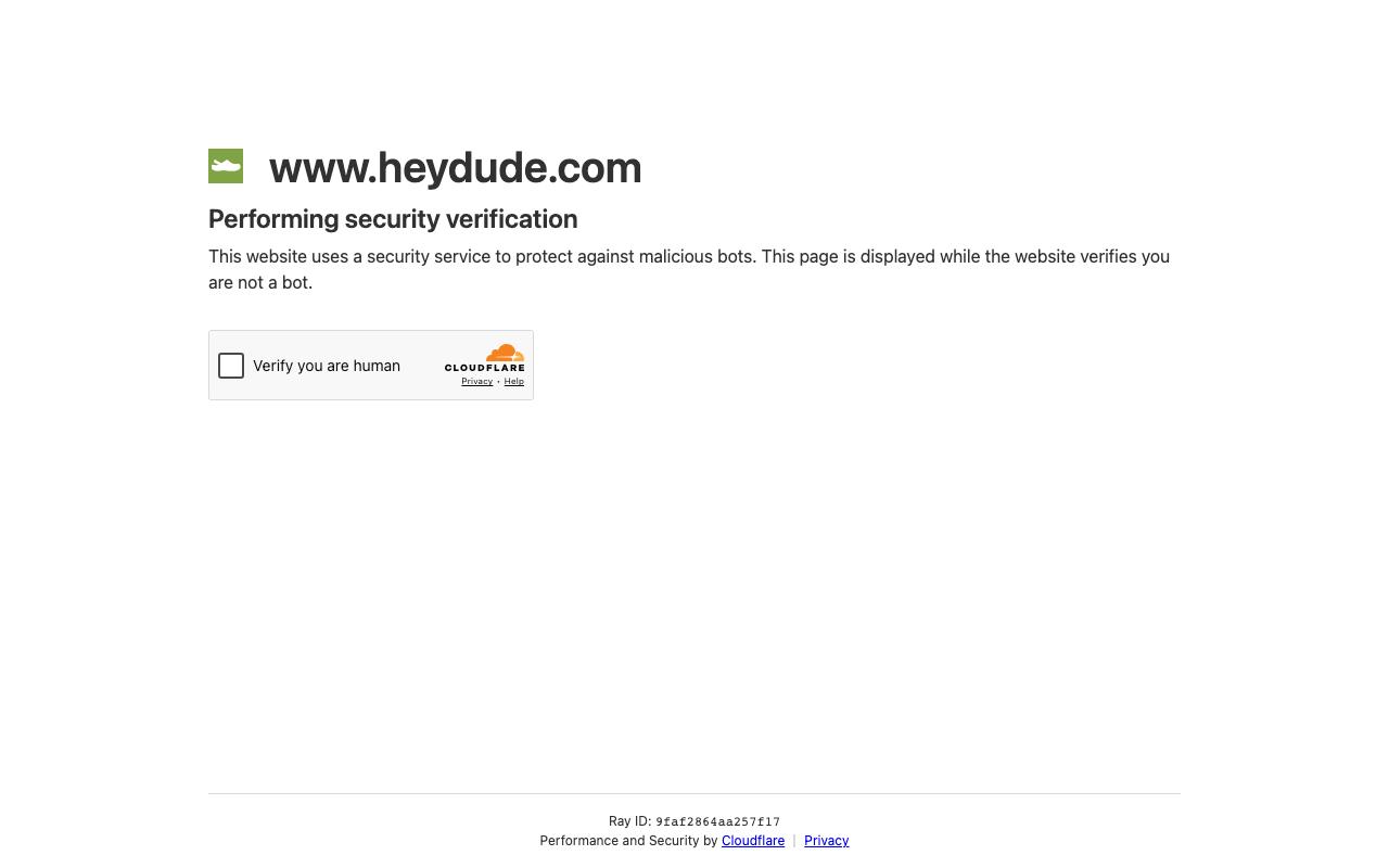 heydude.com homepage screenshot