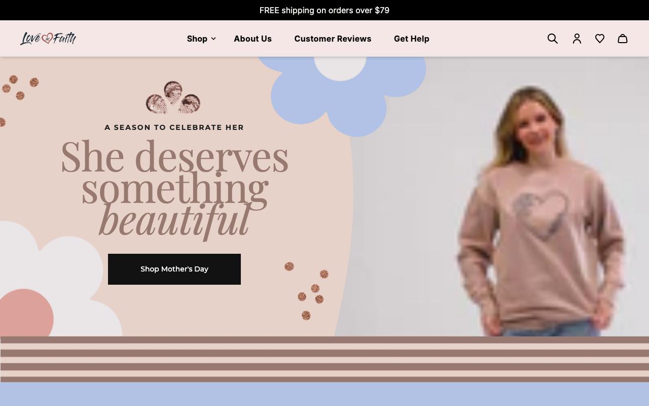 loveinfaith.life homepage screenshot