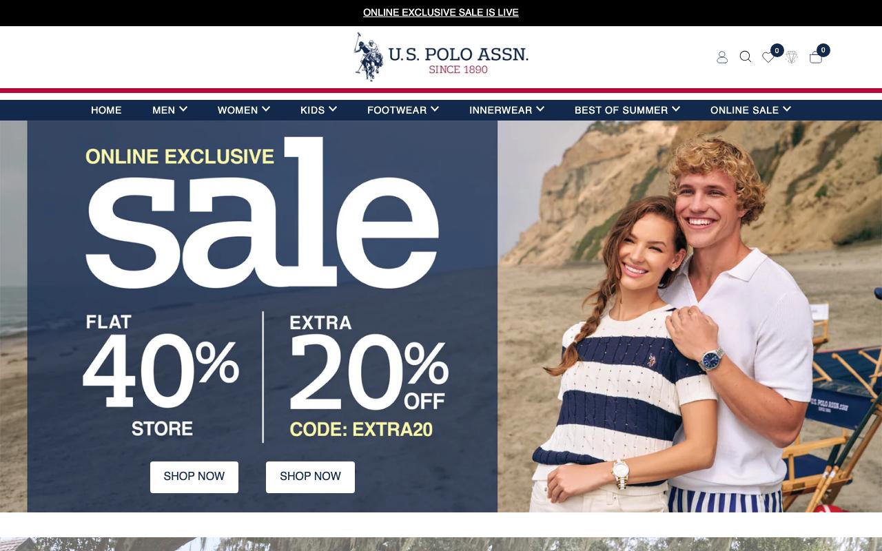 uspoloassn.com homepage screenshot