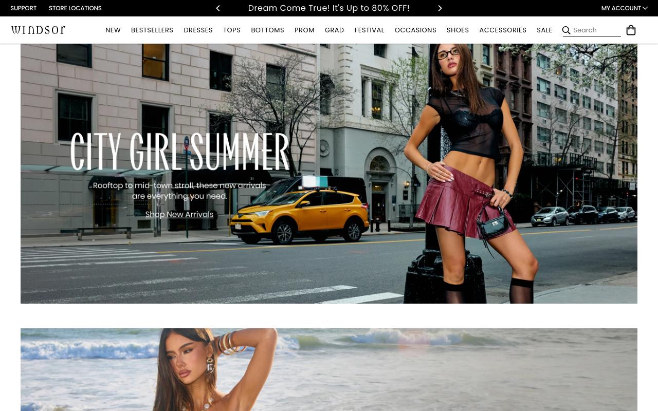 windsorstore.com homepage screenshot