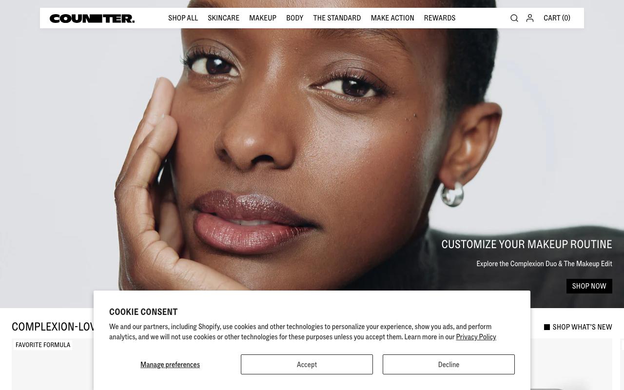 beautycounter.com homepage screenshot