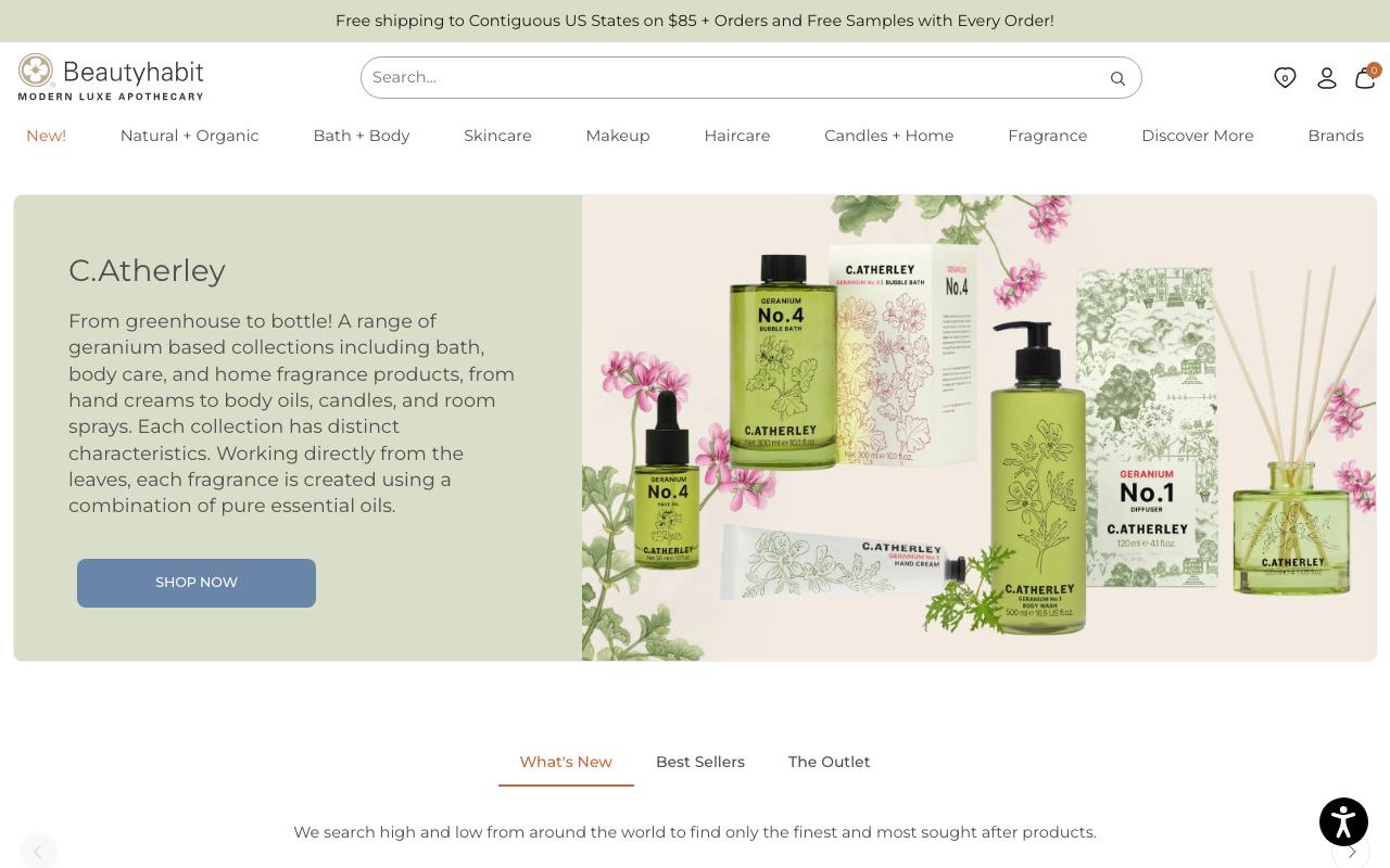beautyhabit.com homepage screenshot