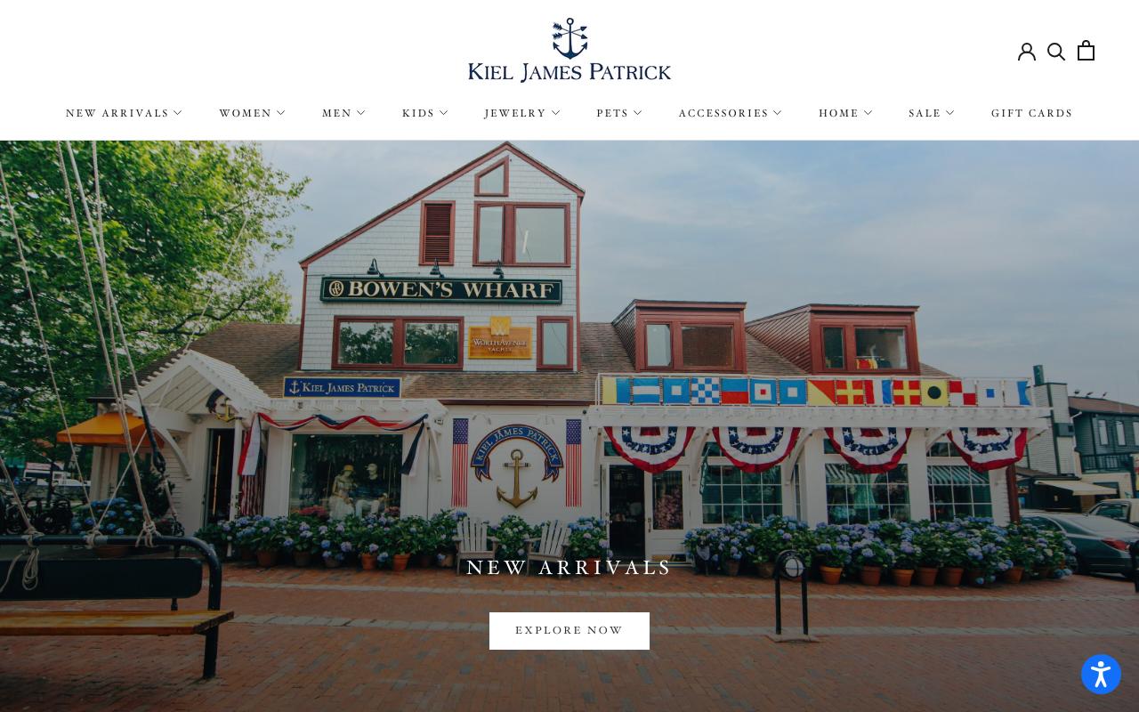 kieljamespatrick.com homepage screenshot