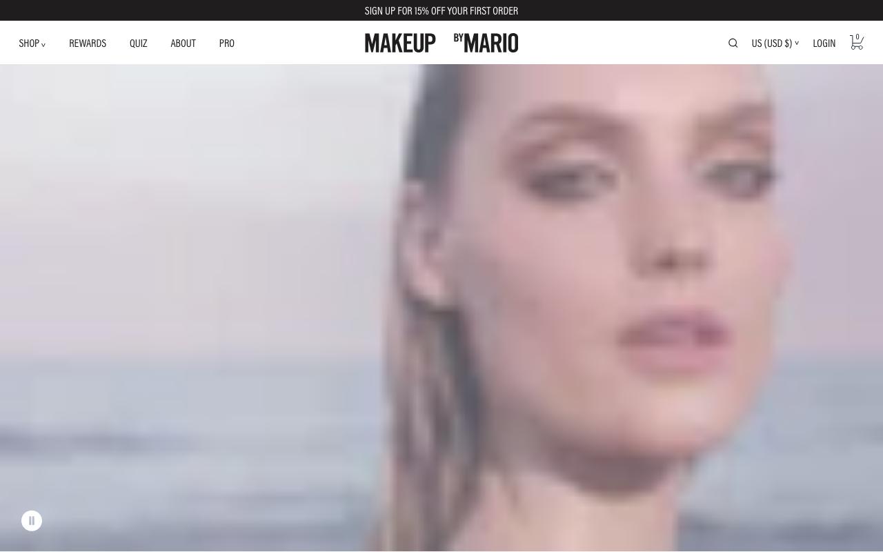 makeupbymario.com homepage screenshot