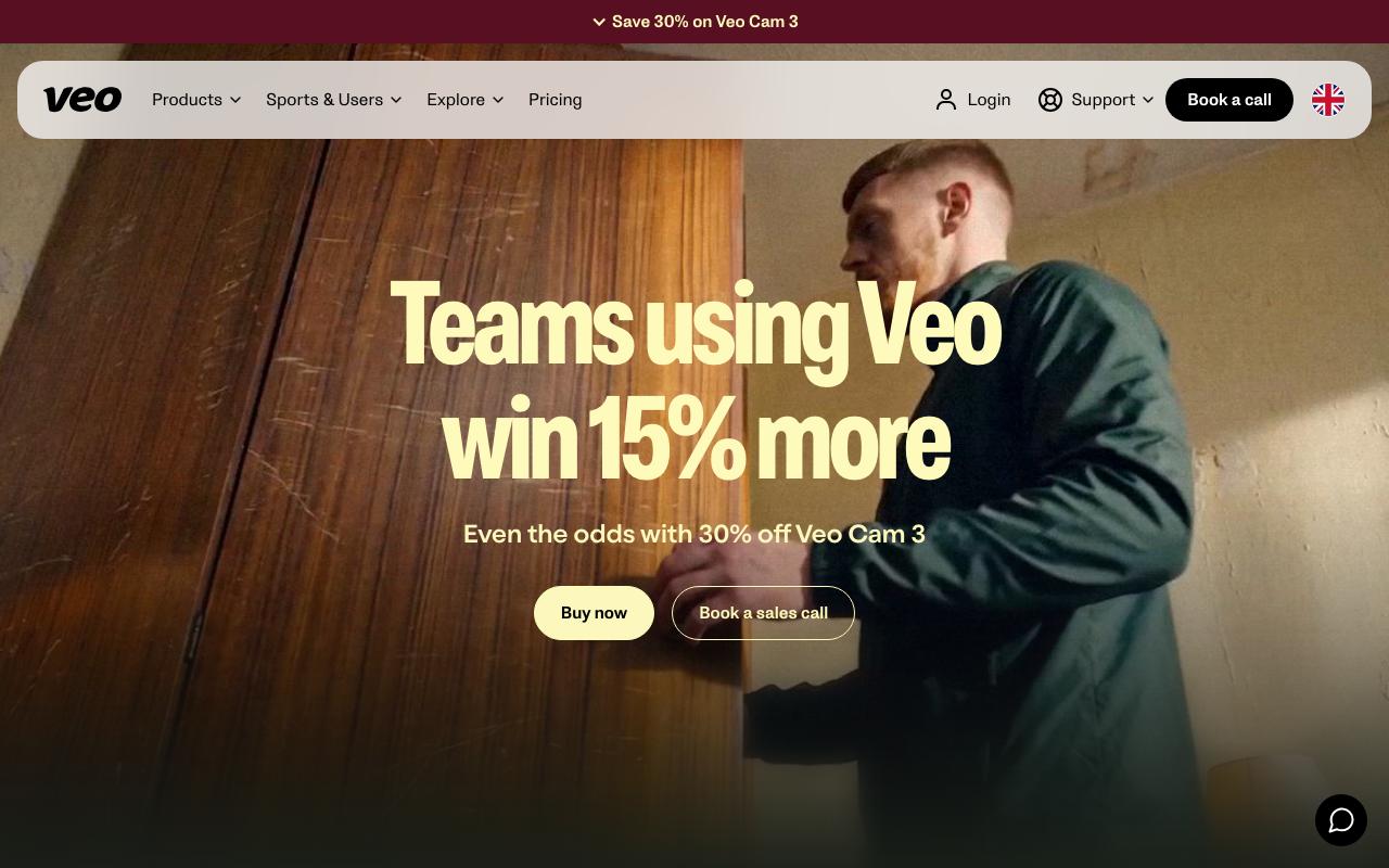 veo.co homepage screenshot