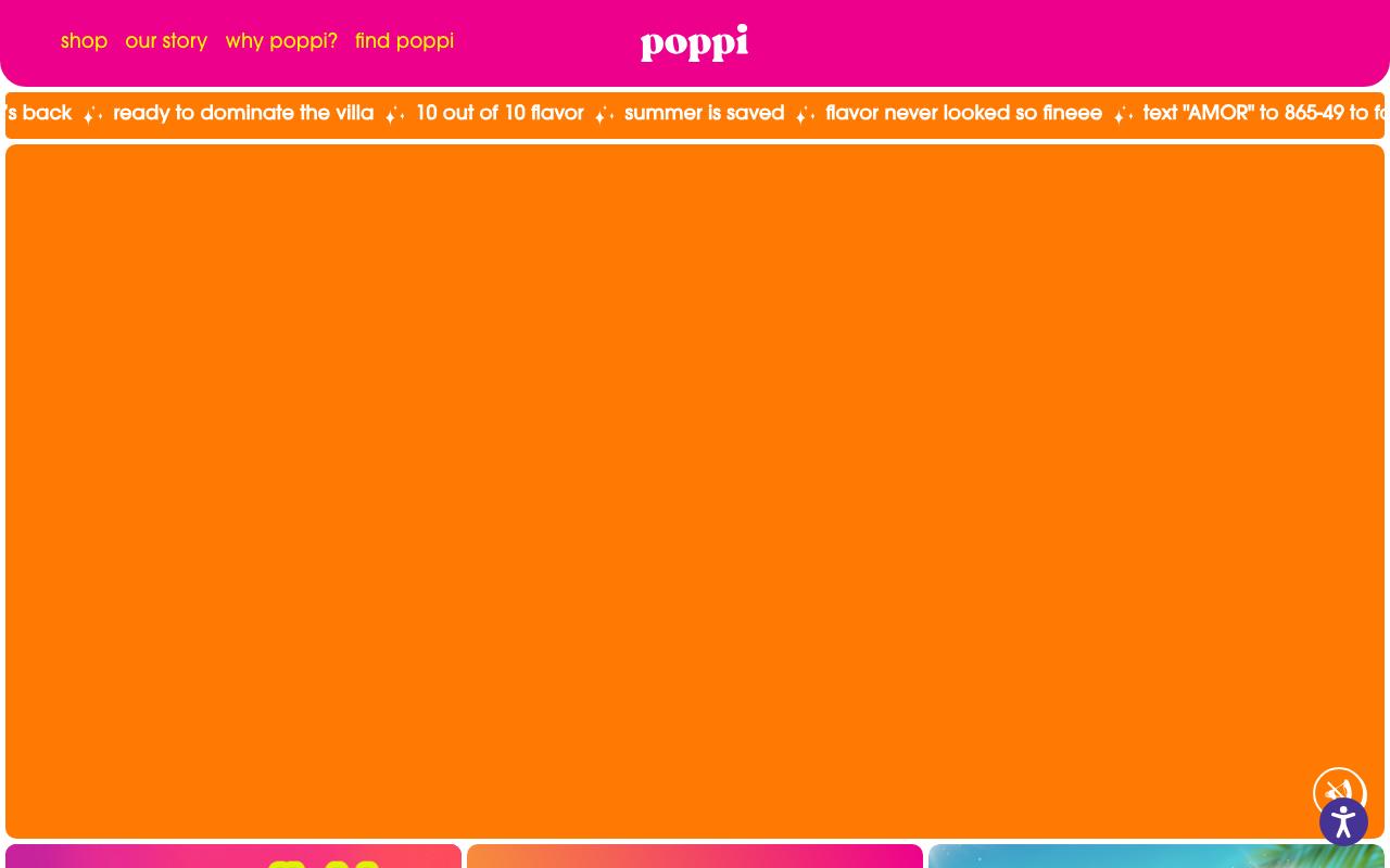drinkpoppi.com homepage screenshot