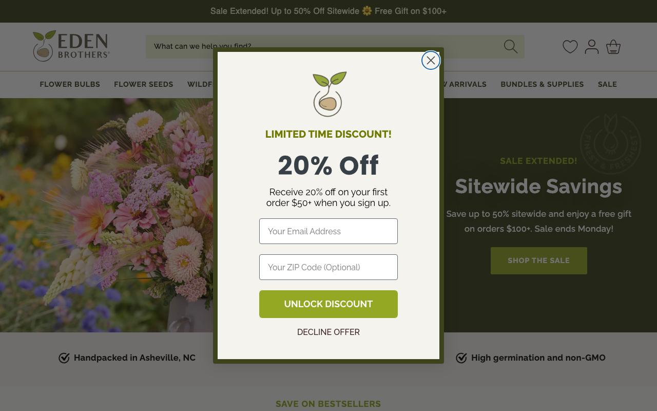edenbrothers.com homepage screenshot