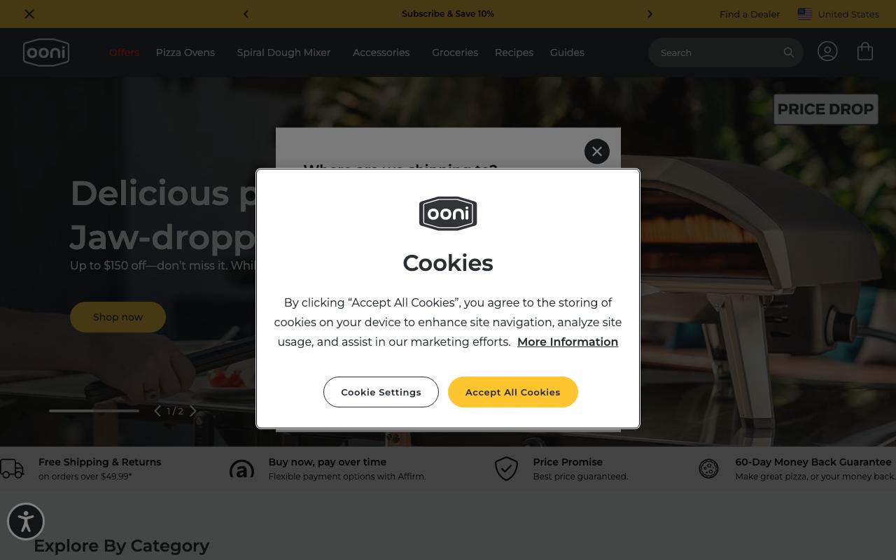 ooni.com homepage screenshot