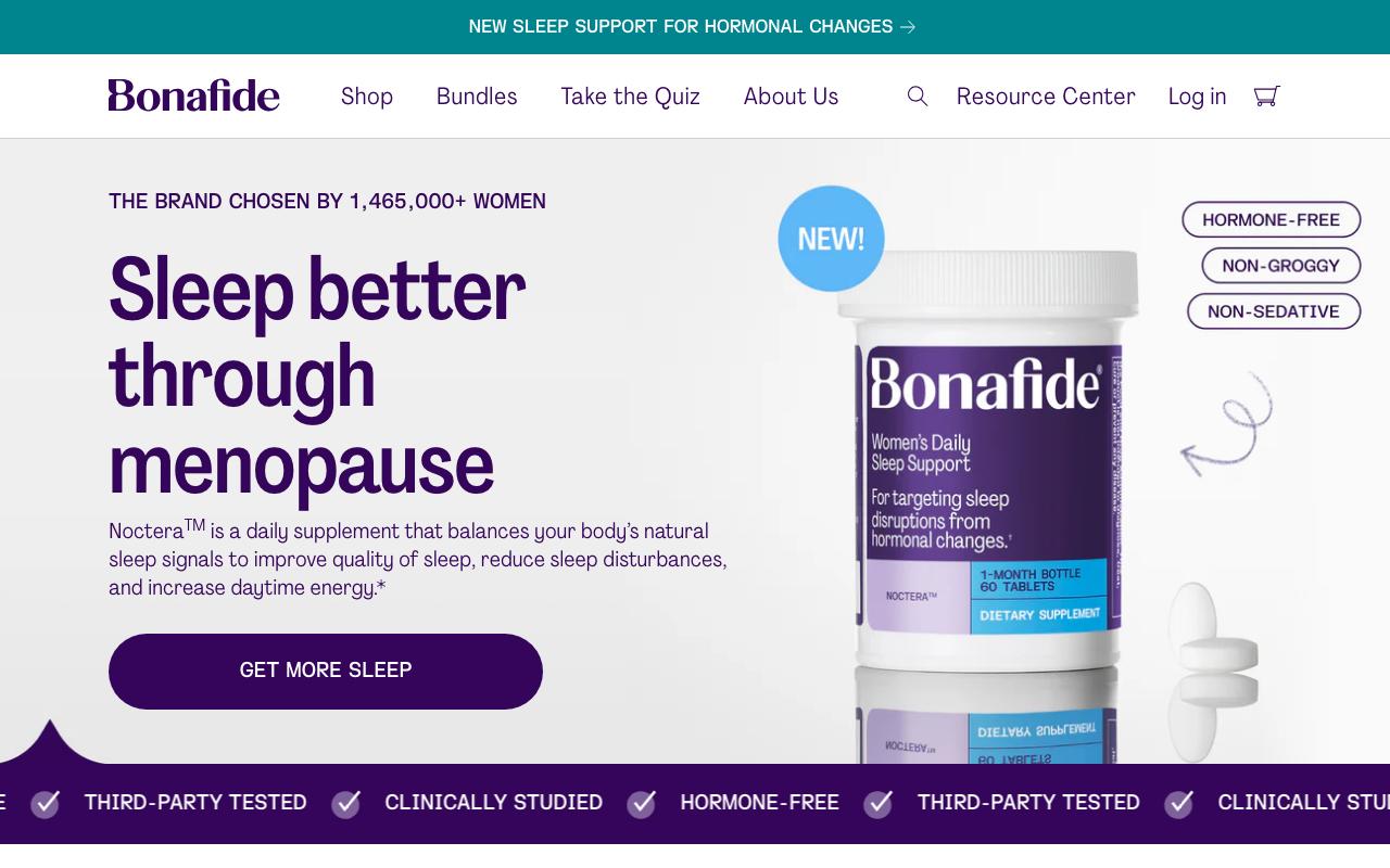 hellobonafide.com homepage screenshot