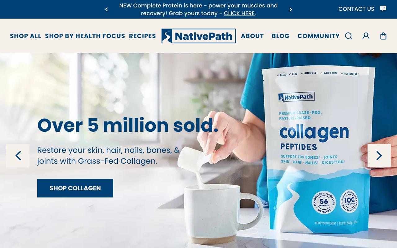 nativepath.com homepage screenshot