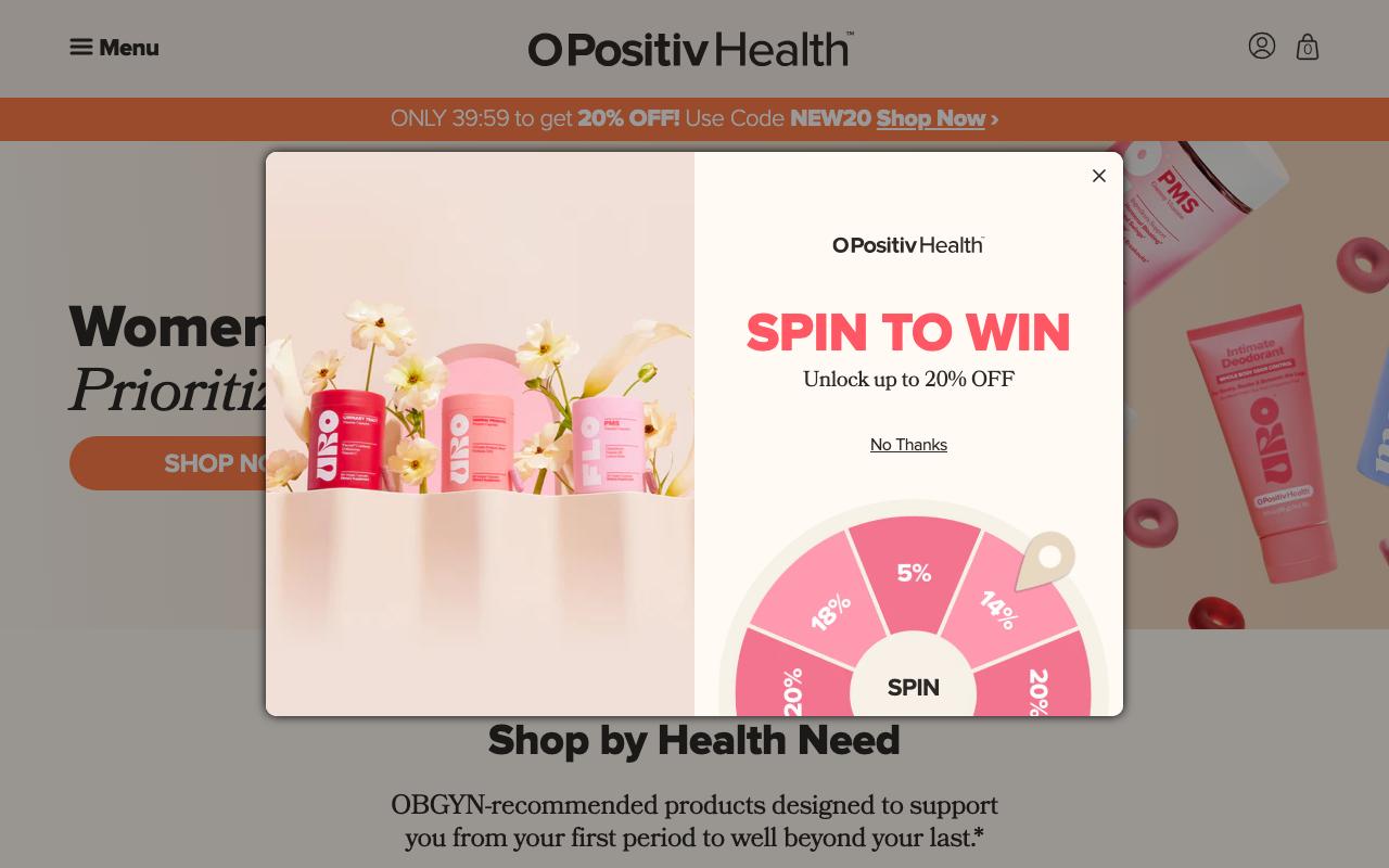 opositiv.com homepage screenshot