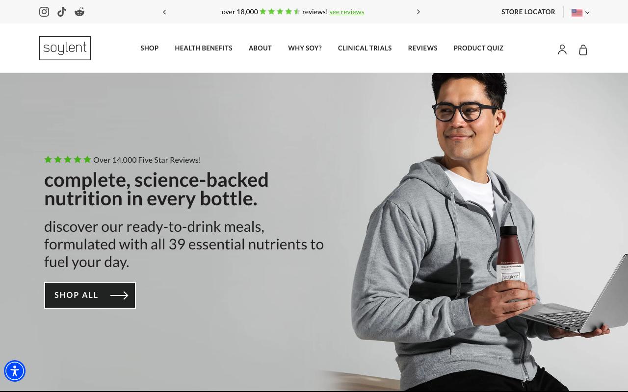 soylent.com homepage screenshot
