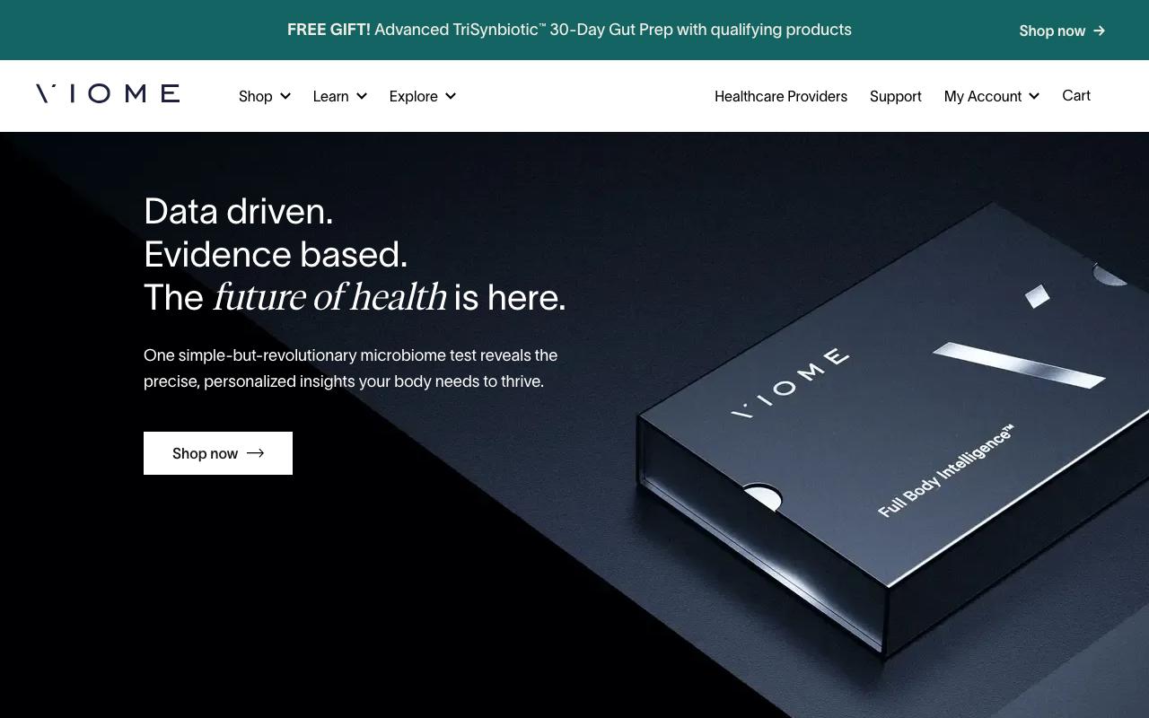 viome.com homepage screenshot