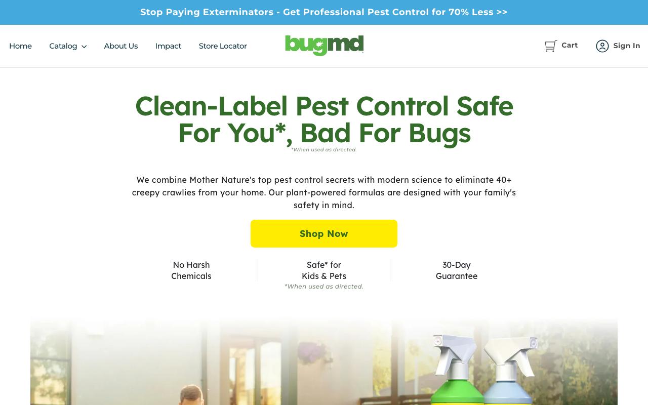 bugmd.com homepage screenshot