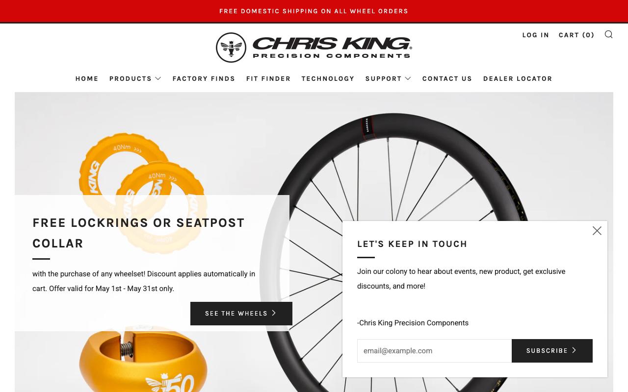 chrisking.com homepage screenshot