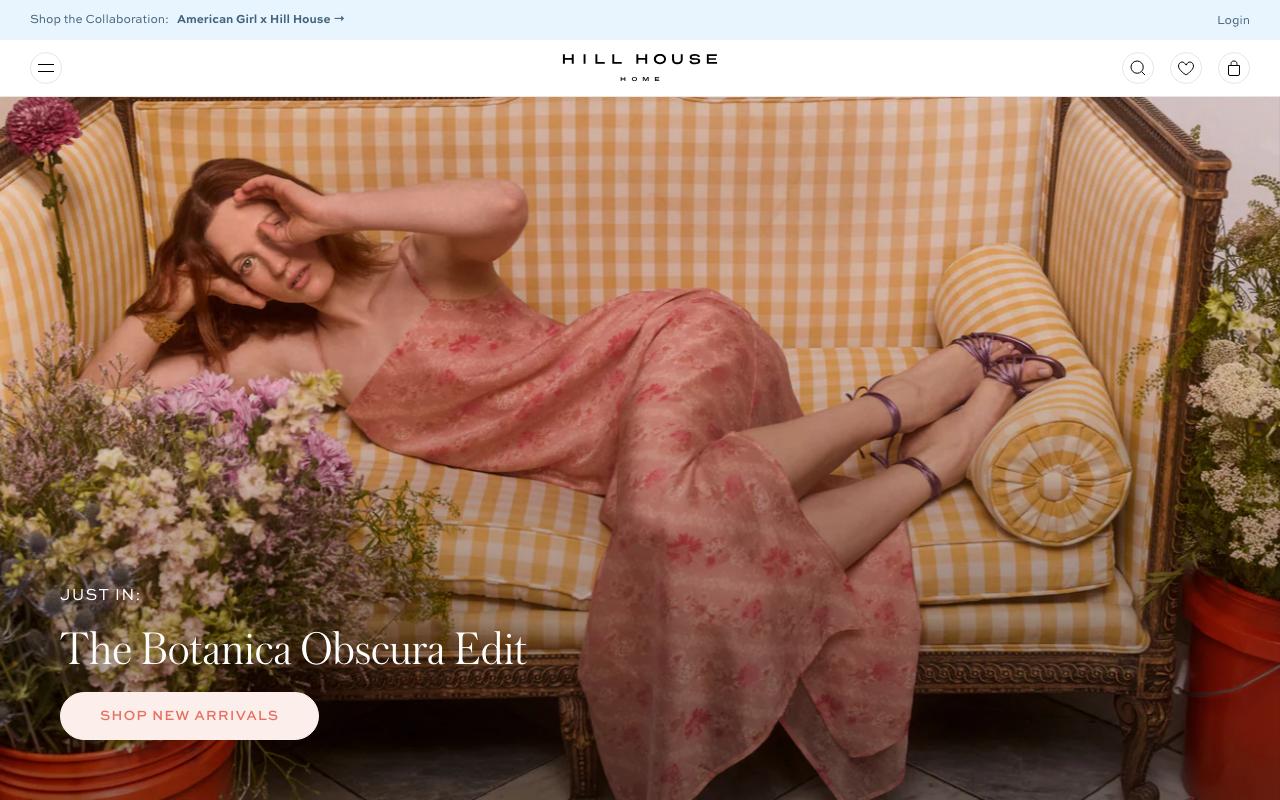 hillhousehome.com homepage screenshot