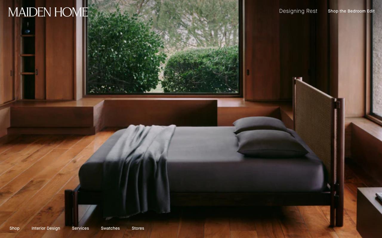 maidenhome.com homepage screenshot